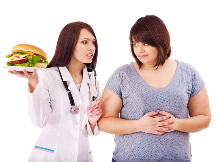 Ernährungsberater und Junk Food zur Gewichtsreduktion
